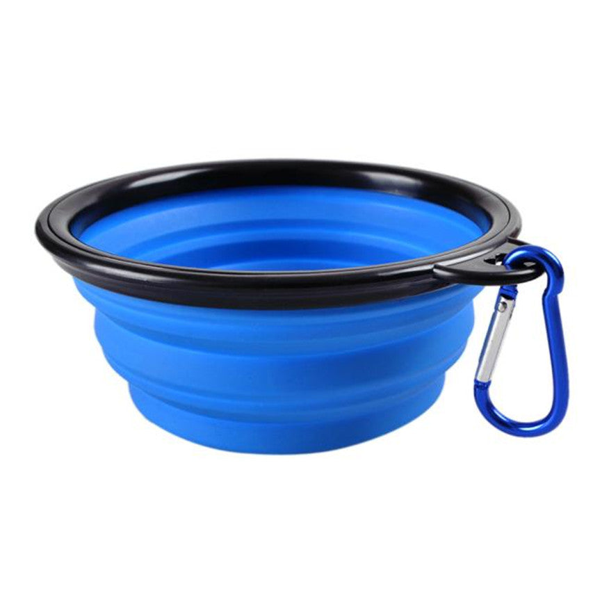 New Silicone Pet Folding Bowl Dog Bowl