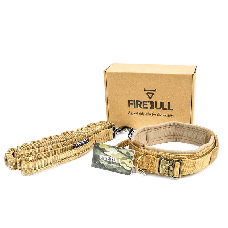 FIREBULL Tactical Dog Collar & Leash