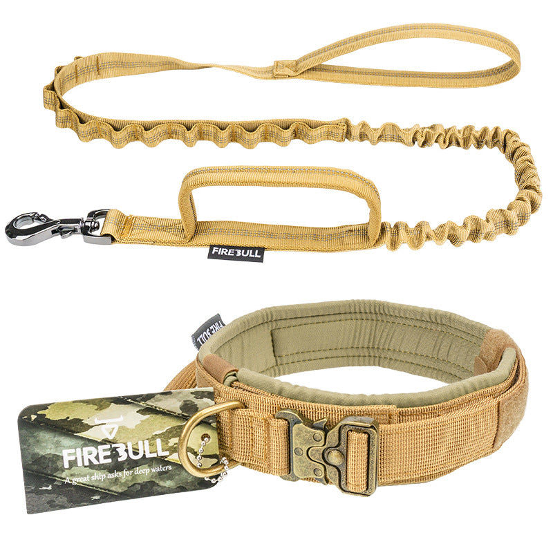 FIREBULL Tactical Dog Collar & Leash