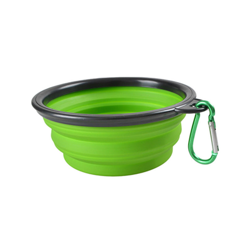 New Silicone Pet Folding Bowl Dog Bowl