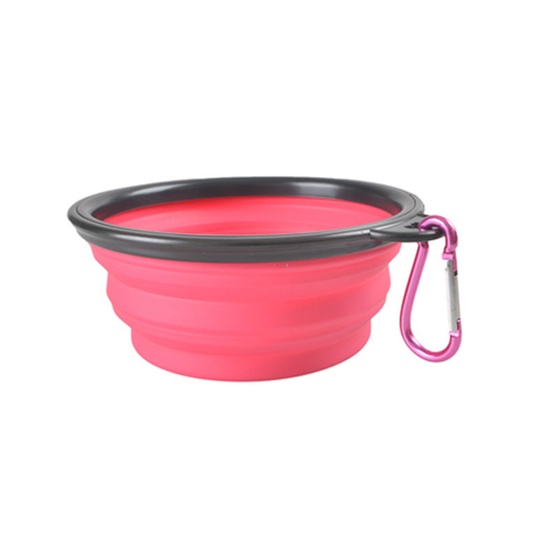 New Silicone Pet Folding Bowl Dog Bowl