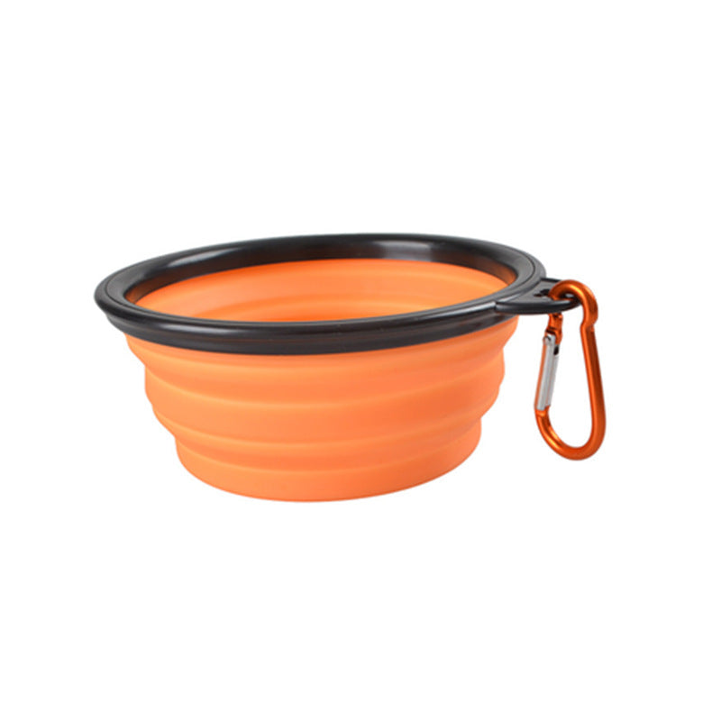 New Silicone Pet Folding Bowl Dog Bowl