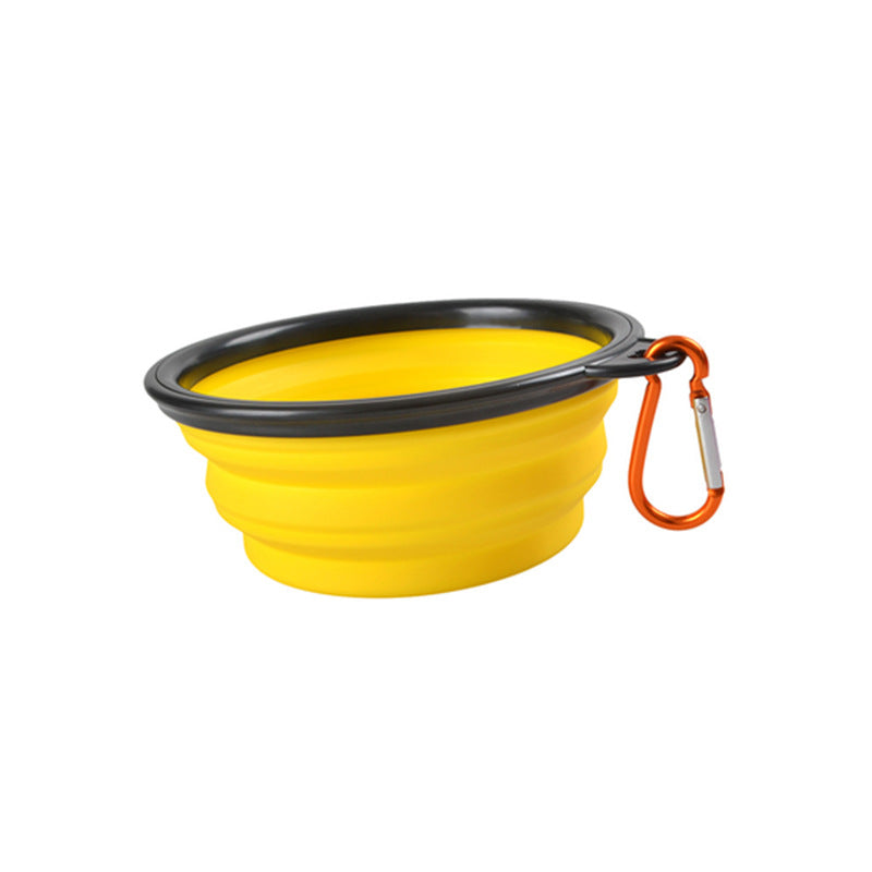 New Silicone Pet Folding Bowl Dog Bowl