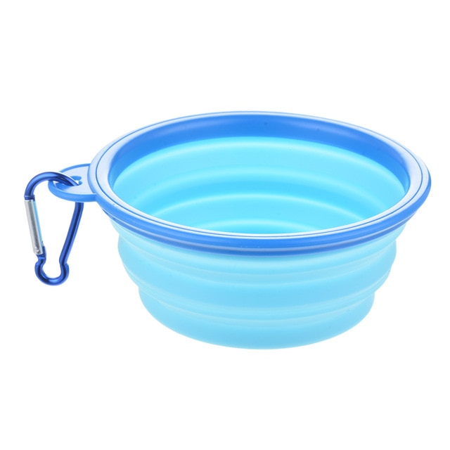 New Silicone Pet Folding Bowl Dog Bowl