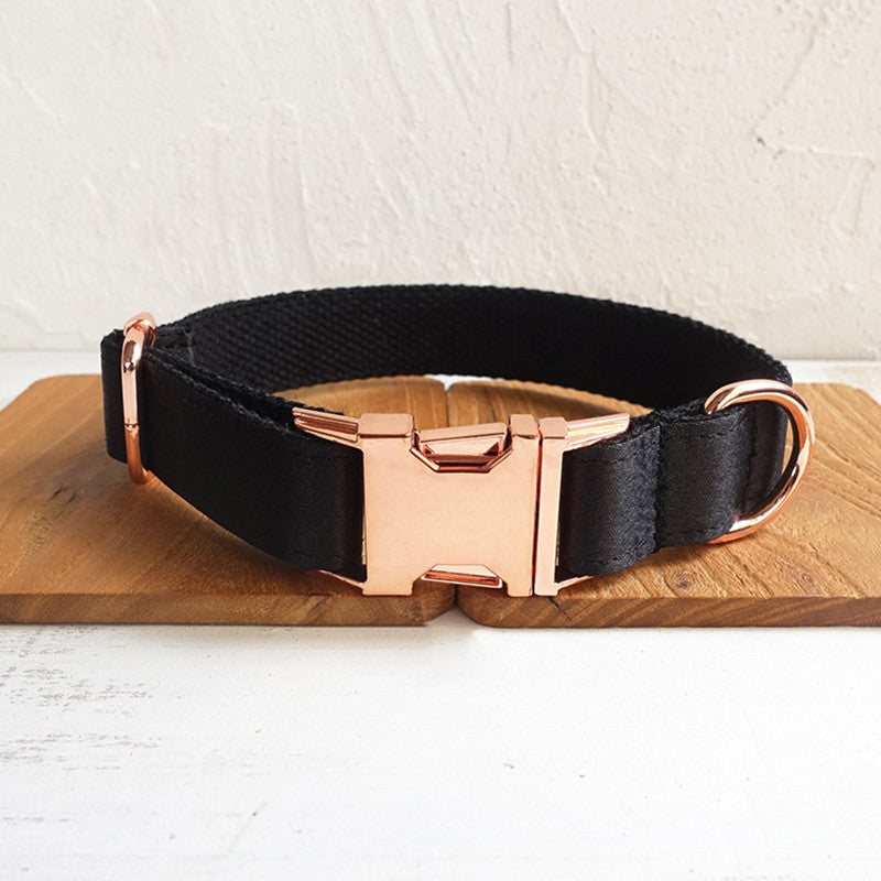 Black dog collar