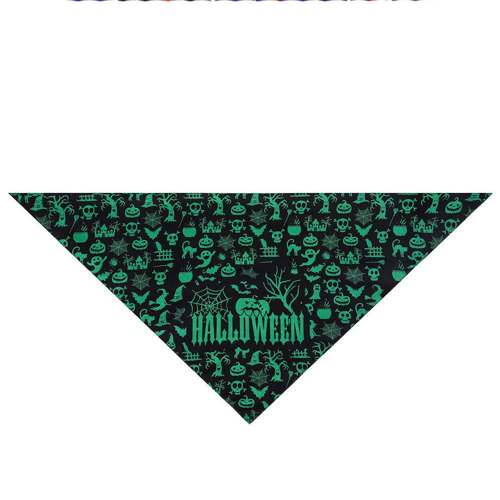 Halloween Saliva Towel Pet Triangle Scarf