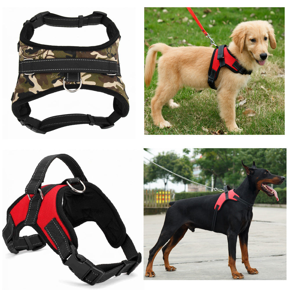 Dog Harness - black, Red, Camouflage or leopard print