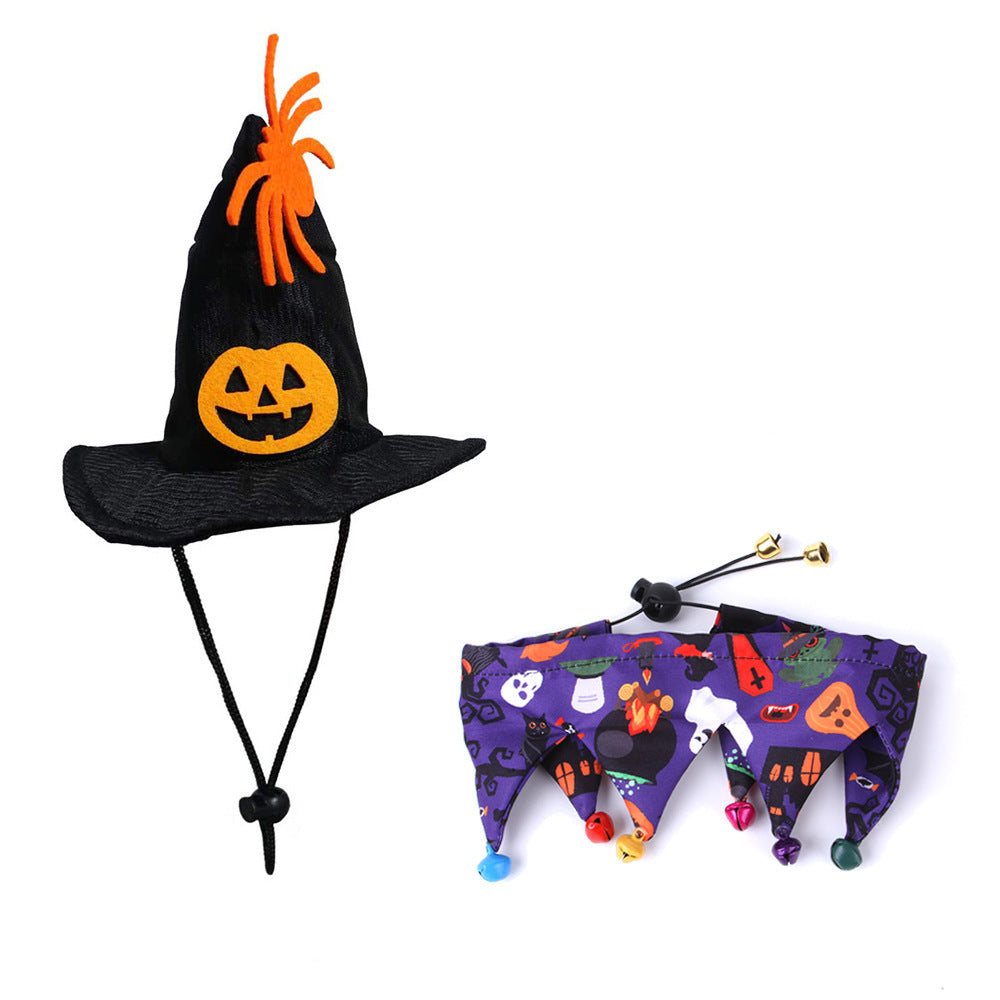 Halloween Cat Hat Scarf Set