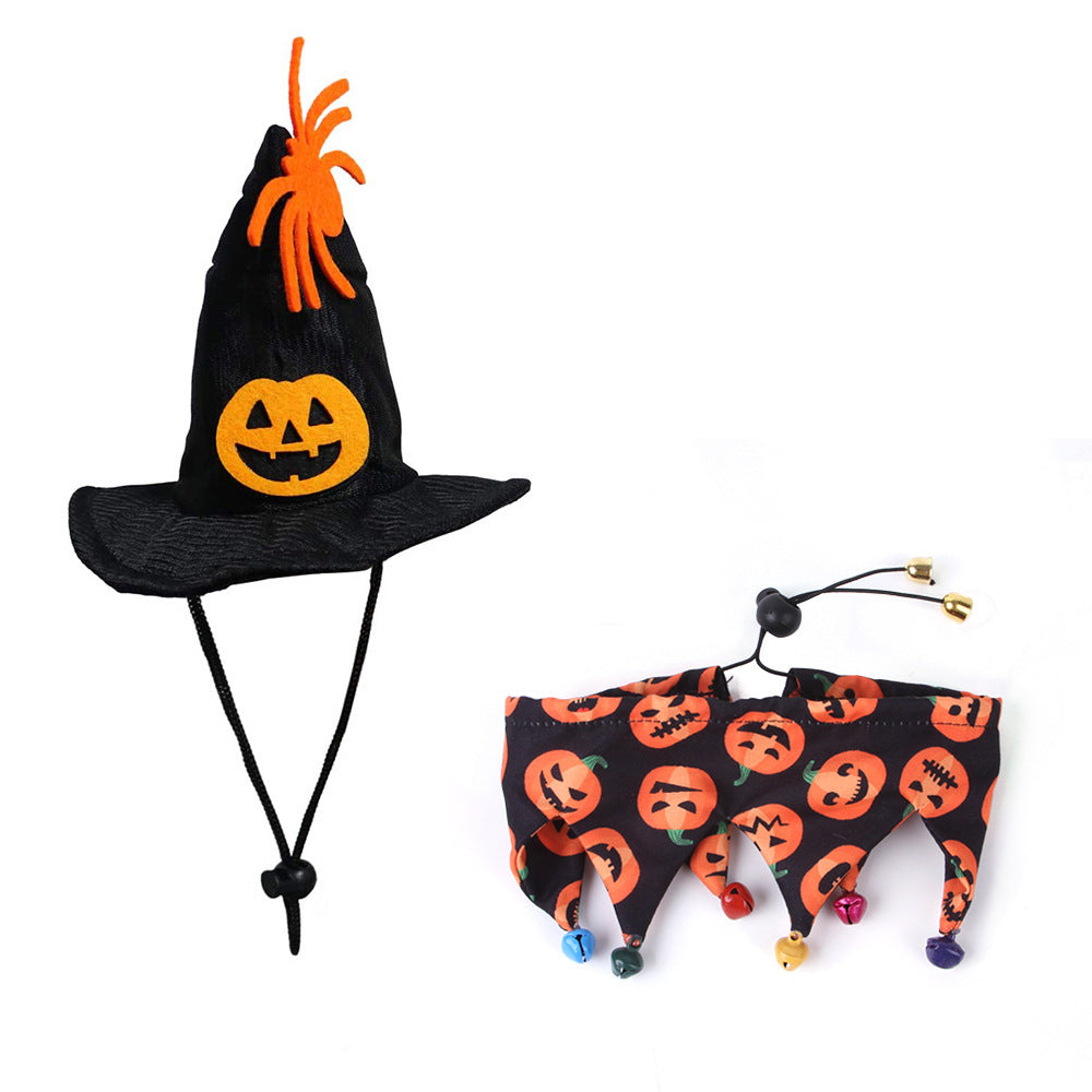 Halloween Cat Hat Scarf Set