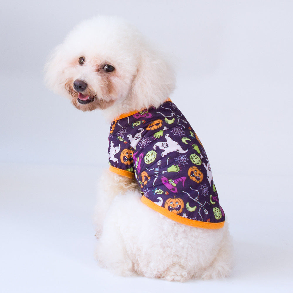 Fashionable And Simple Halloween Cat Pet Clothes