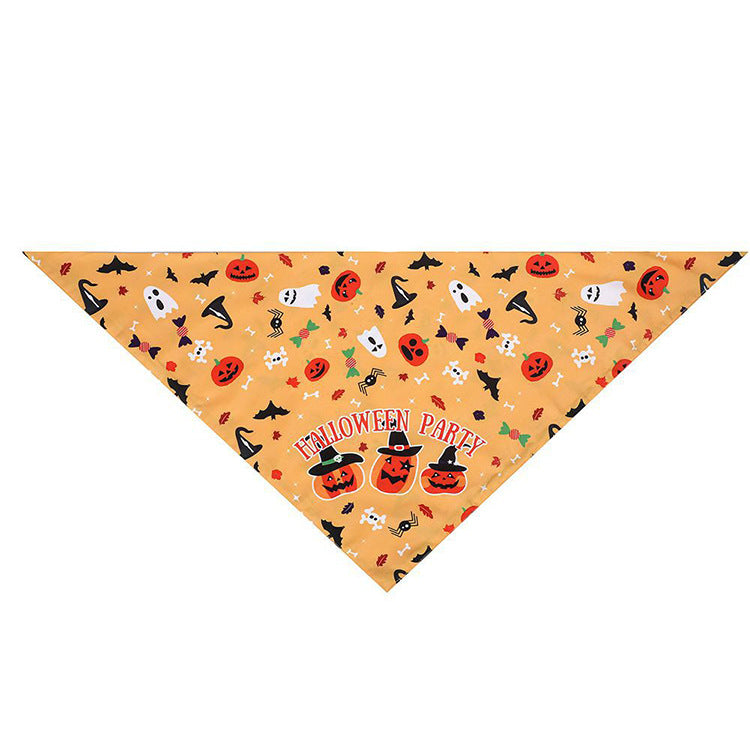 Halloween Saliva Towel Pet Triangle Scarf