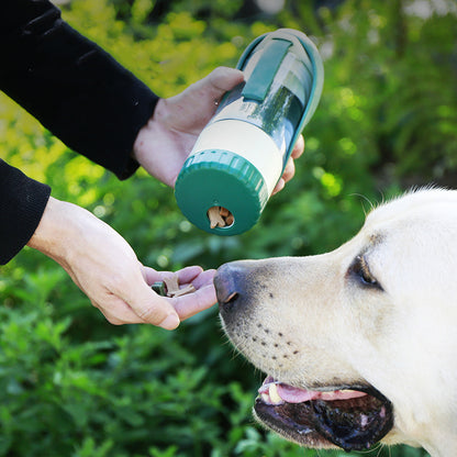 2in1 Pet Water Bottle with Foldable Bowl