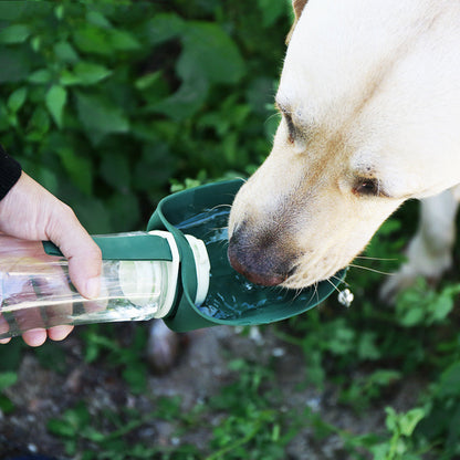 2in1 Pet Water Bottle with Foldable Bowl