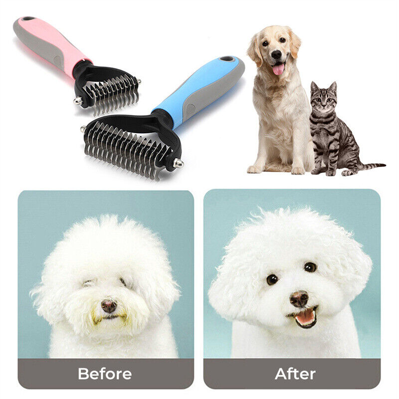 Dual-Sided Pet Grooming Brush: A Must-Have for Dogs and Cats